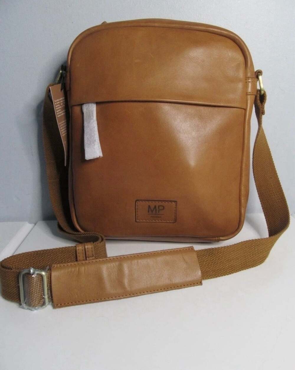 NWT MP Portugal Leather Crossbody Bag Brown